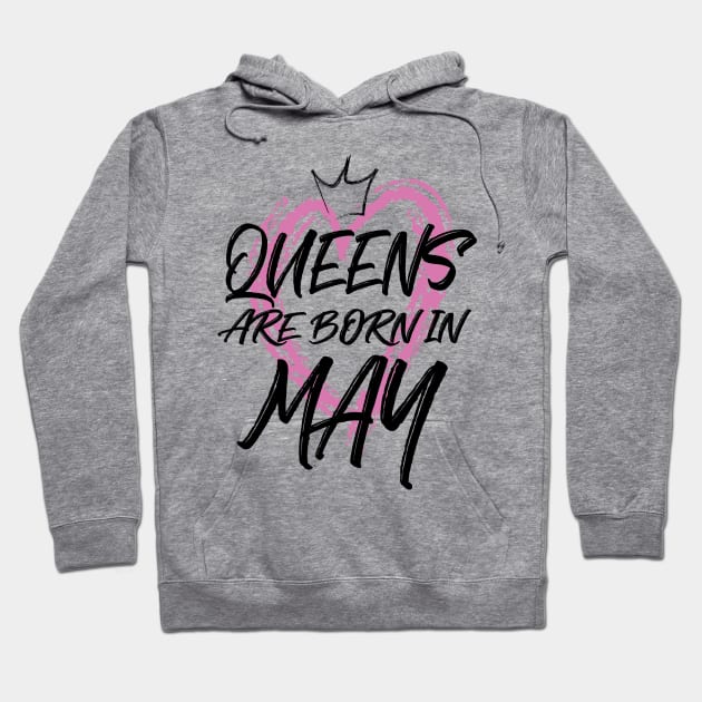 Queens are born in May Hoodie by V-shirt